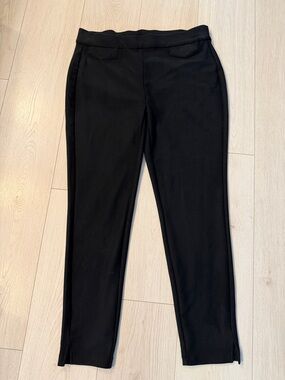 MICHAEL Michael Kors Large Black Straight-Leg Ponte Pants s22